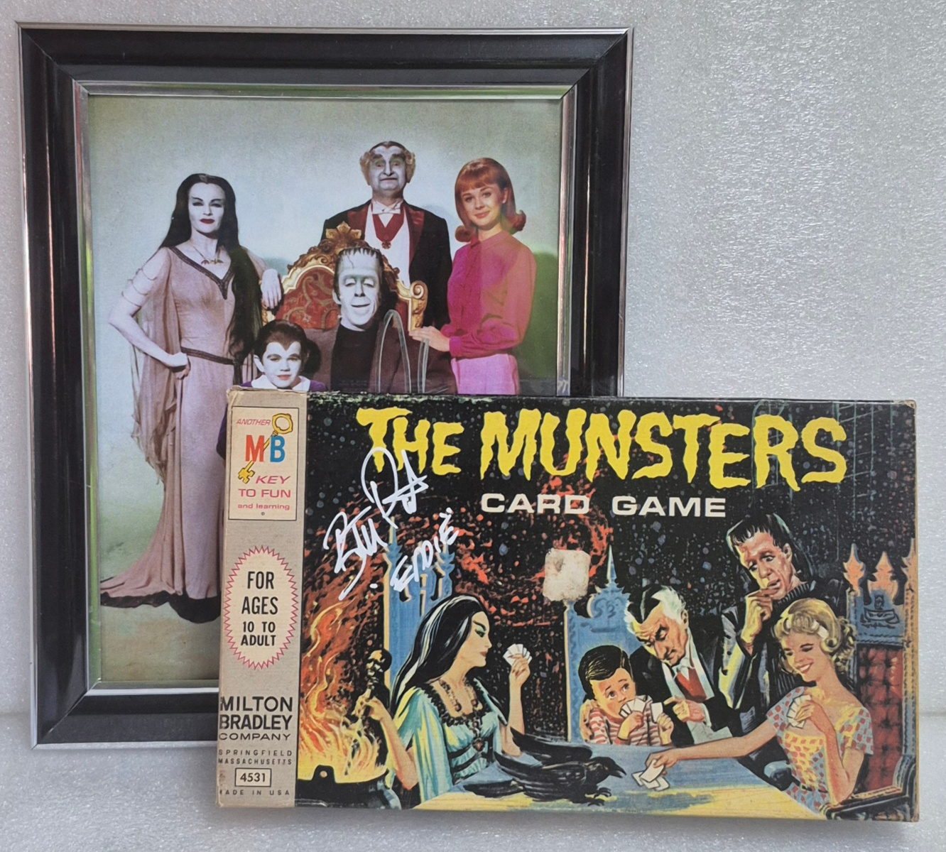 1964 The Munsters Card Game by Milton Bradley Autographed by Butch Patrick