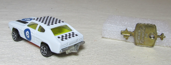 Corgi Rockets Diecast James Bond 007 Ford Capri with tune-up key 2 Corgi Rockets Diecast James Bond 007 Ford Capri with tune-up key 2