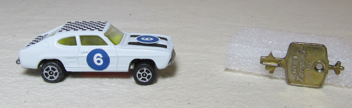 Corgi Rockets Diecast James Bond 007 Ford Capri with tune-up key 3 Corgi Rockets Diecast James Bond 007 Ford Capri with tune-up key 3