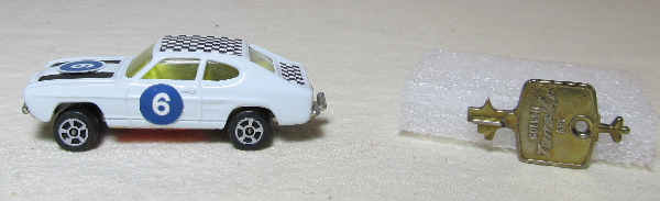 Corgi Rockets Diecast James Bond 007 Ford Capri with tune-up key 4 Corgi Rockets Diecast James Bond 007 Ford Capri with tune-up key 4