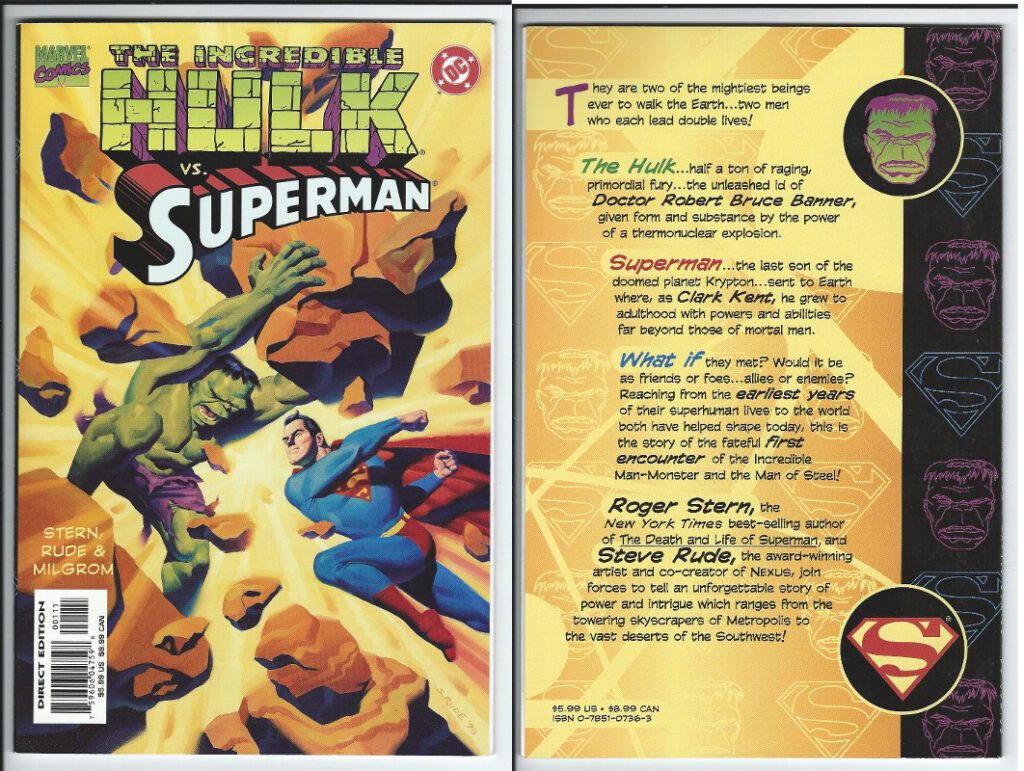 Marvel & DC Comics Incredible Hulk vs. Superman Graphic Novel 0