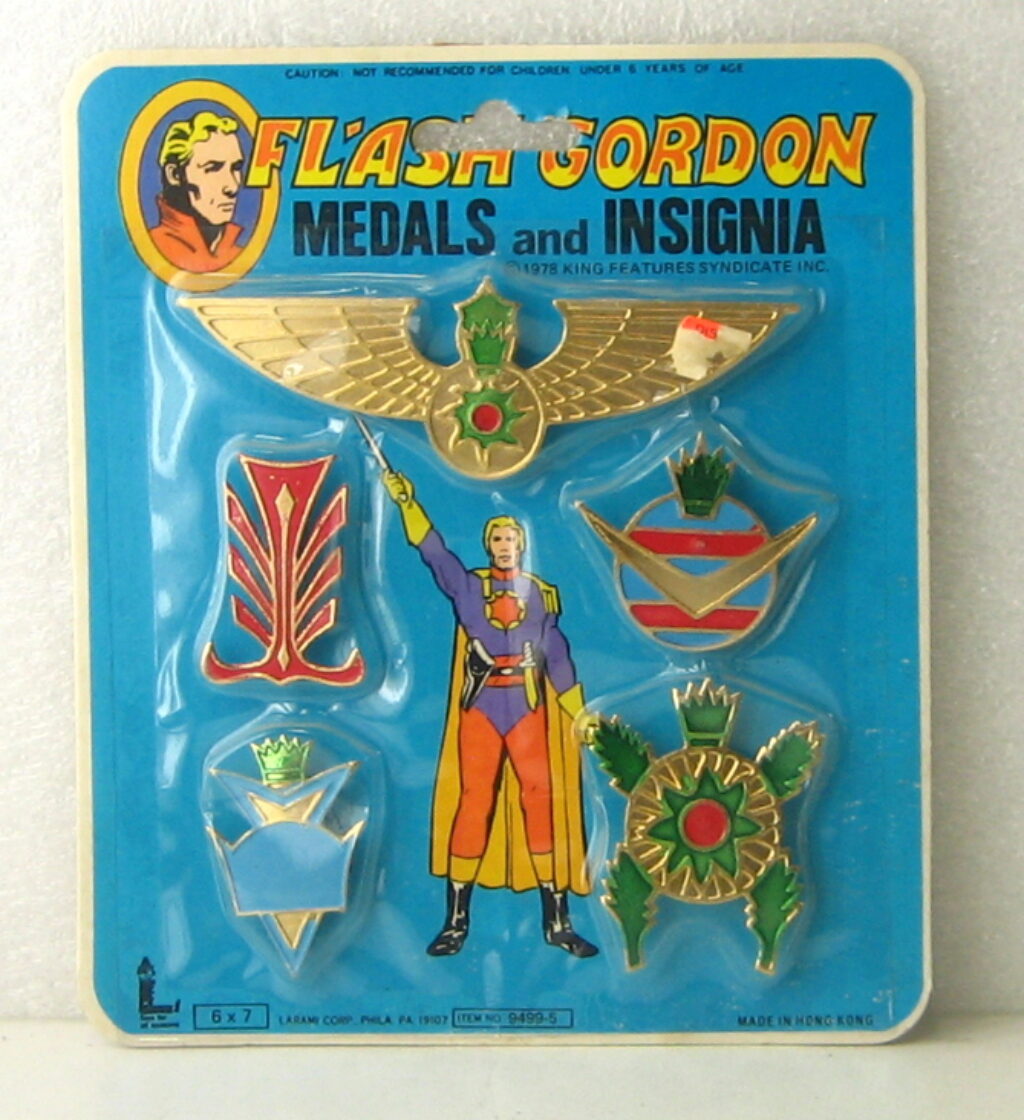 MOC Larami Flash Gordon Medals and Insignias Set - Factory Sealed