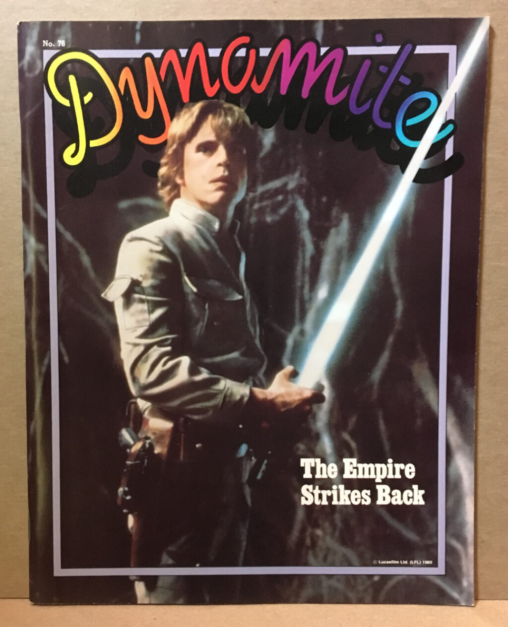 1980 Dynamite Magazine #76 – Star Wars Luke Skywalker cover – Complete 1