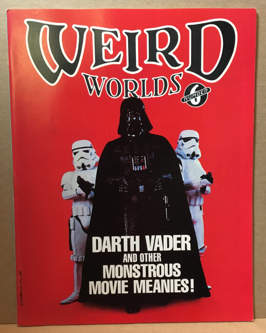1980 Scholastic Magazines Weird Worlds #6 - Darth Vader Cover 1
