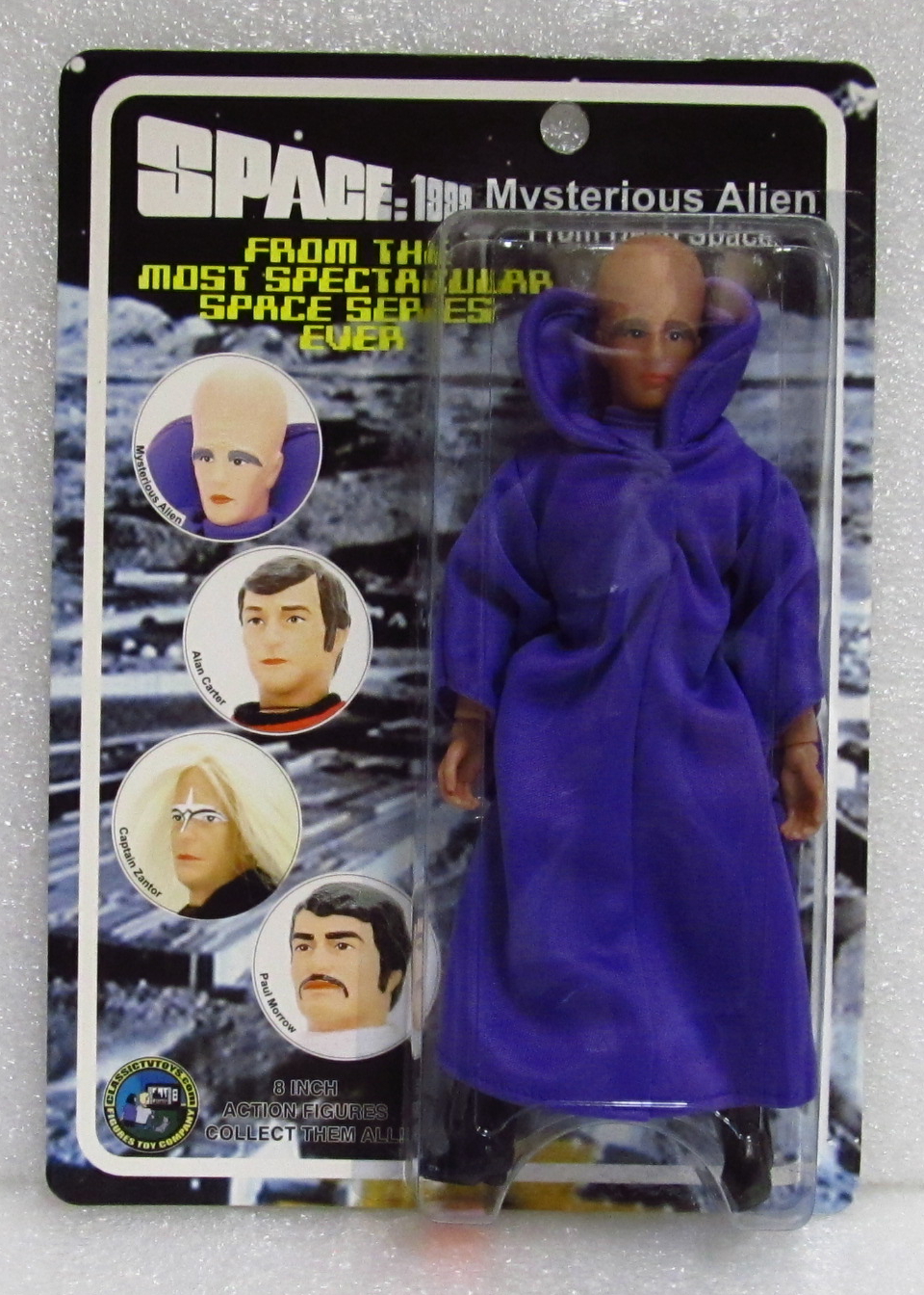 MOC Figures Toy Company Space: 1999 Mysterious Alien Action Figure on Unpunched Factory Sealed Card