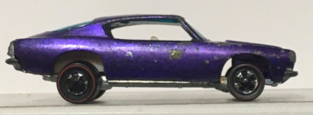mattel hot wheels red line purple custom barracuda 1