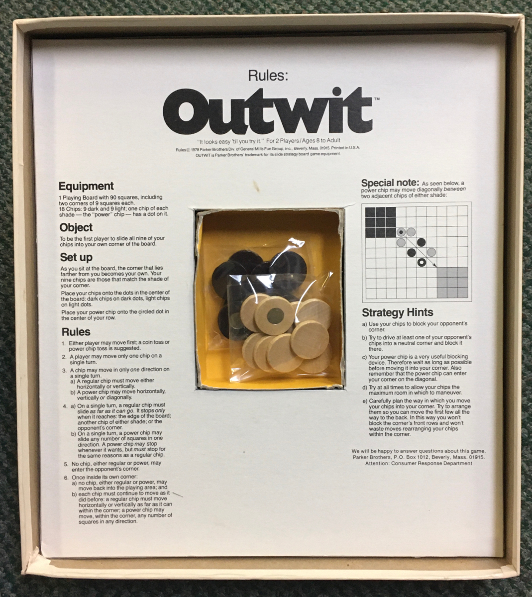 Parker Brothers Outwit Game Complete in the Box 4 Parker Brothers Outwit Game Complete in the Box 4