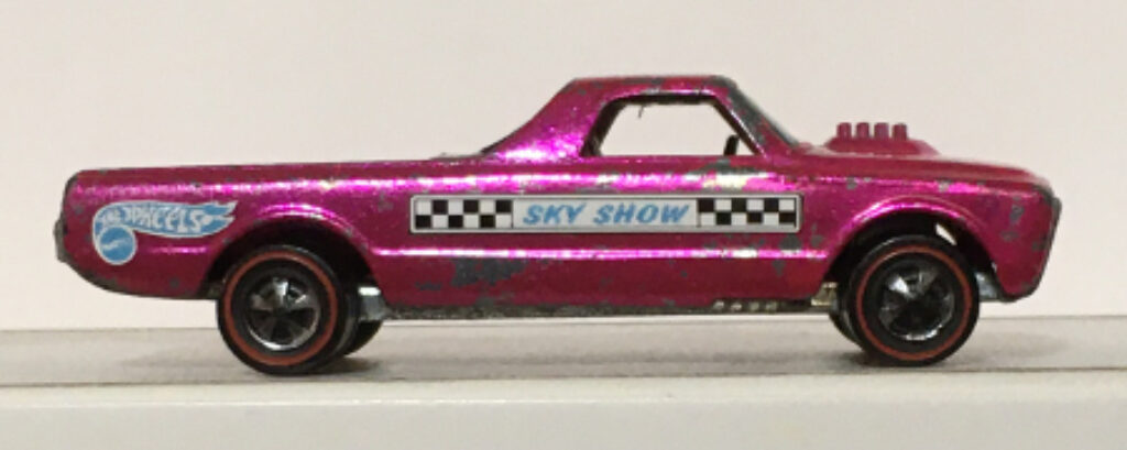 mattel hot wheels hot pink aero launcher skyshow custom fleetside 1