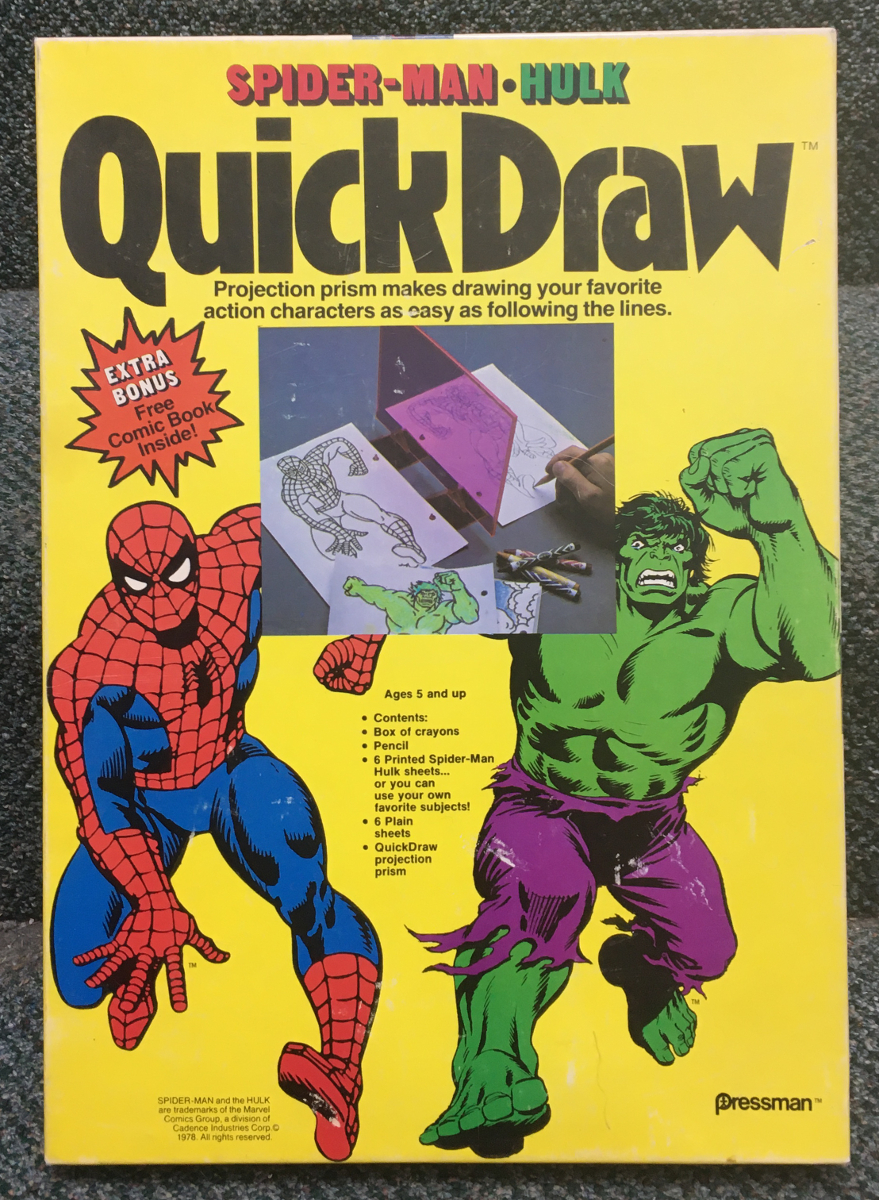 pressman-spider-man-hulk-quick-draw-1 pressman spider-man and hulk quick draw set 1