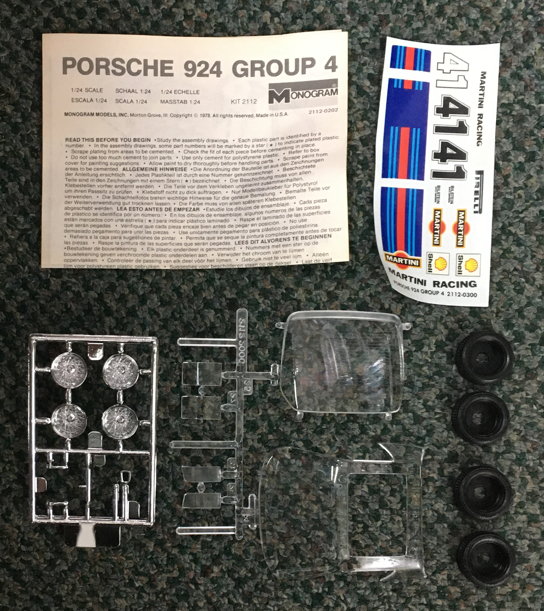 monogram-porsche-924-model-kit-5 monogram porsche 924 group 4 model kit 5