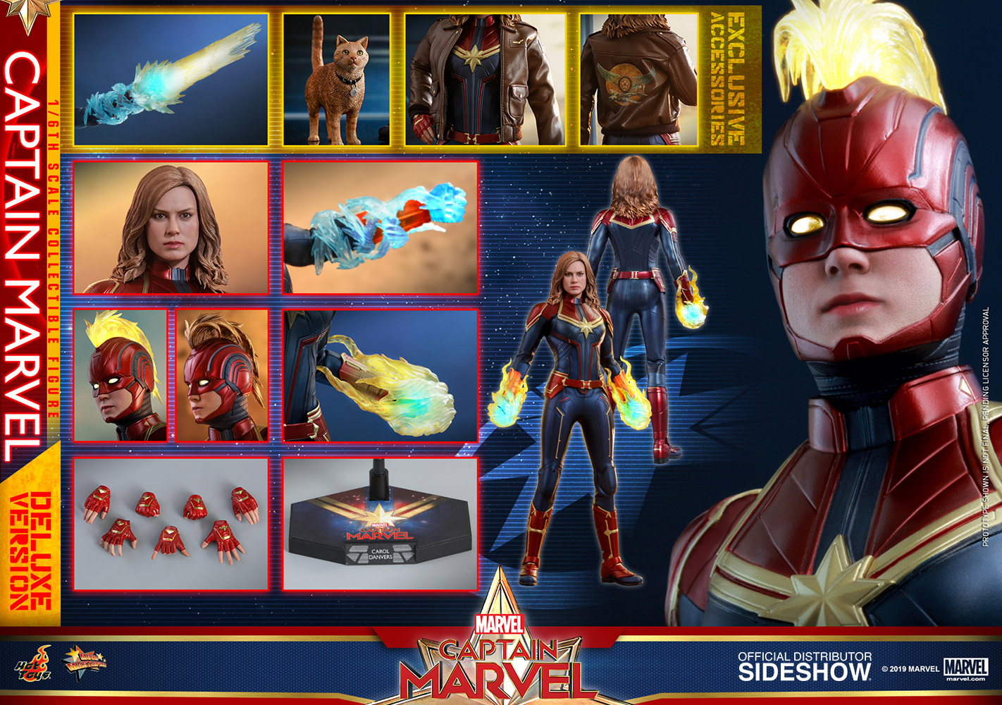hot-toys-captain-marvel-3 hot toys captain marvel deluxe 1:6 scale figure 3