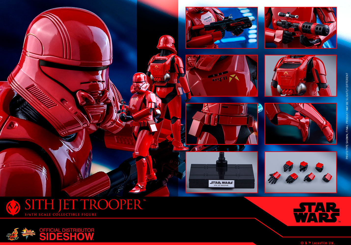 hot-toys-sith-jet-trooper-3 hot toys star wars sith jet trooper 1:6 scale figure 3
