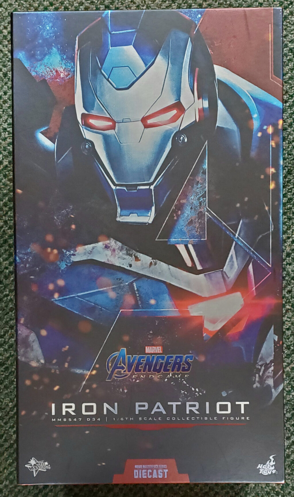 Hot Toys Avengers Endgame Diecast Iron Patriot 1:6 Scale Figure 1