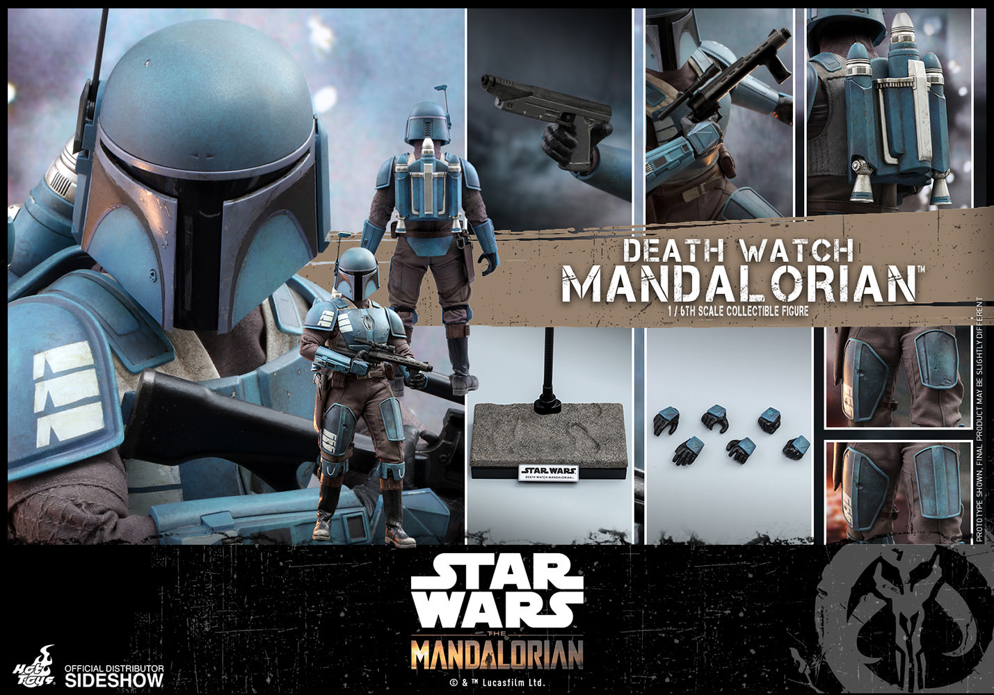 hot-toys-death-watch-mandalorian-3 Hot Toys Sideshow Star Wars Death Watch Mandalorian 1:6 Scale Figure 3