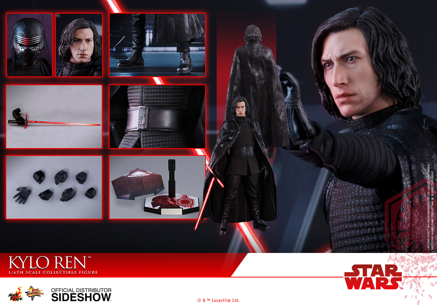 hot-toys-star-wars-last-jedi-kylo-ren-3 Hot Toys Star Wars Last Jedi Kylo Ren 1:6 Scale Figure 3
