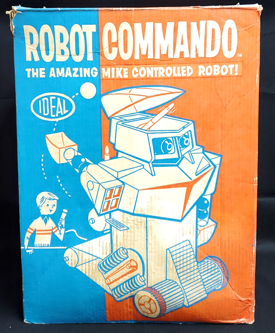 ideal-battery-operated-robot-commando-3 1961 Ideal Robot Commando Battery-Operated Robot in the Box - All-Original Parts 3