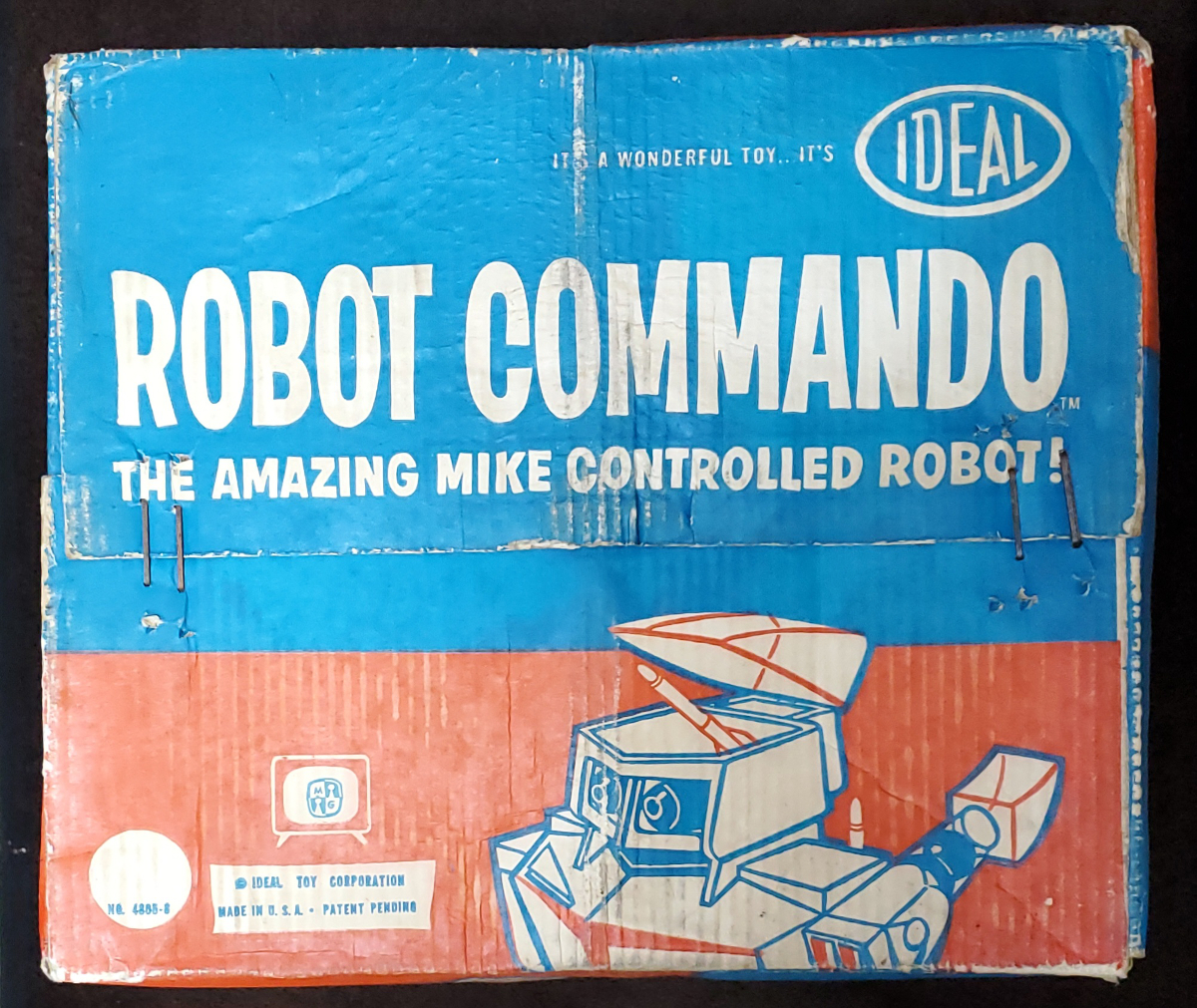 ideal-battery-operated-robot-commando-6 1961 Ideal Robot Commando Battery-Operated Robot in the Box - All-Original Parts 5