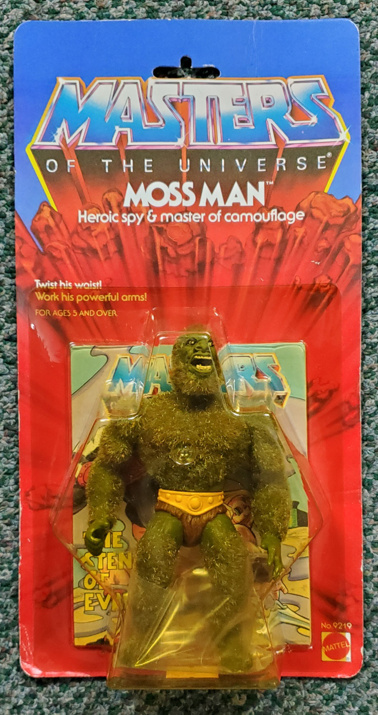 moc-motu-moss-man-1 MOC 1984 Masters of the Universe (MOTU) Moss Man Action Figure on Factory Sealed Card 1