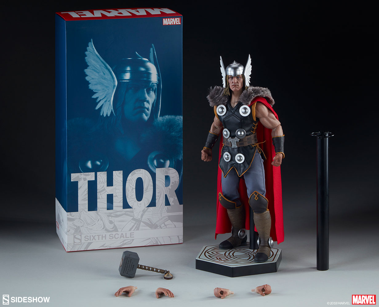 sideshow-marvel-comics-thor-figure-3 Sideshow Marvel Comics Thor 1:6 Scale Figure 3