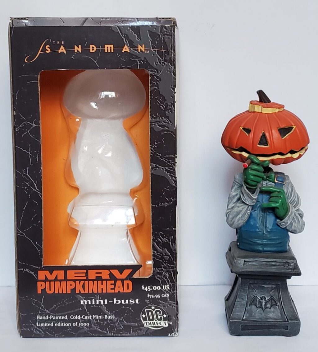 DC Vertigo The Sandman Merv Pumkpinhead Mini-Bust - Mint in Box 1