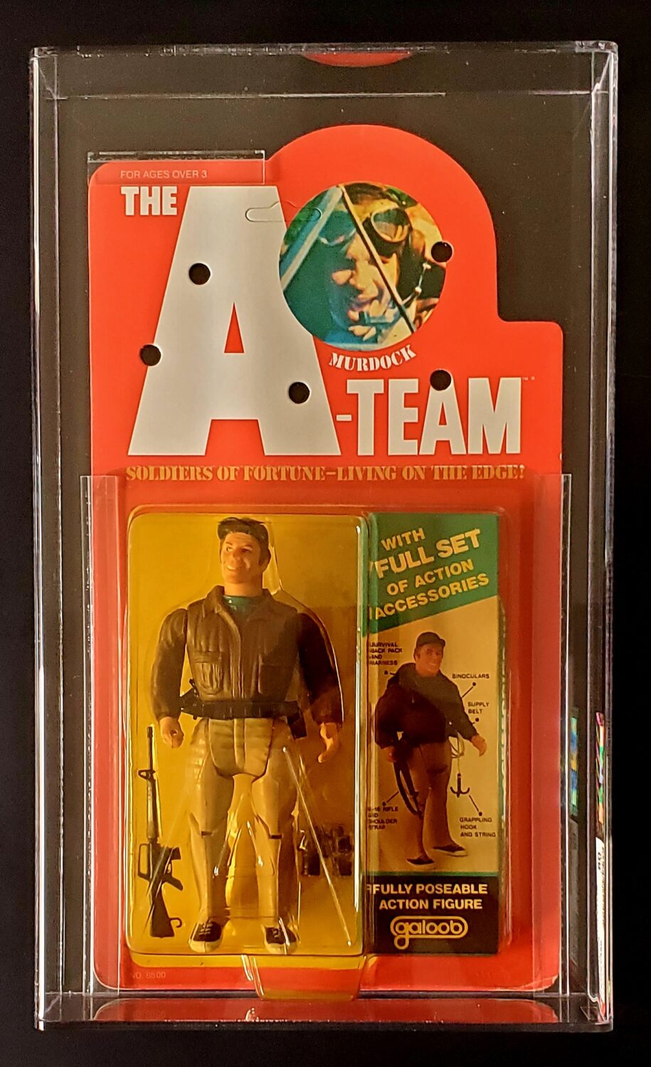 MOC Galoob AFA-Graded 80 Y-NM The A-Team "Howling Mad" Murdock Action Figure 1 MOC Galoob AFA-Graded 80 Y-NM The A-Team "Howling Mad" Murdock Action Figure 1