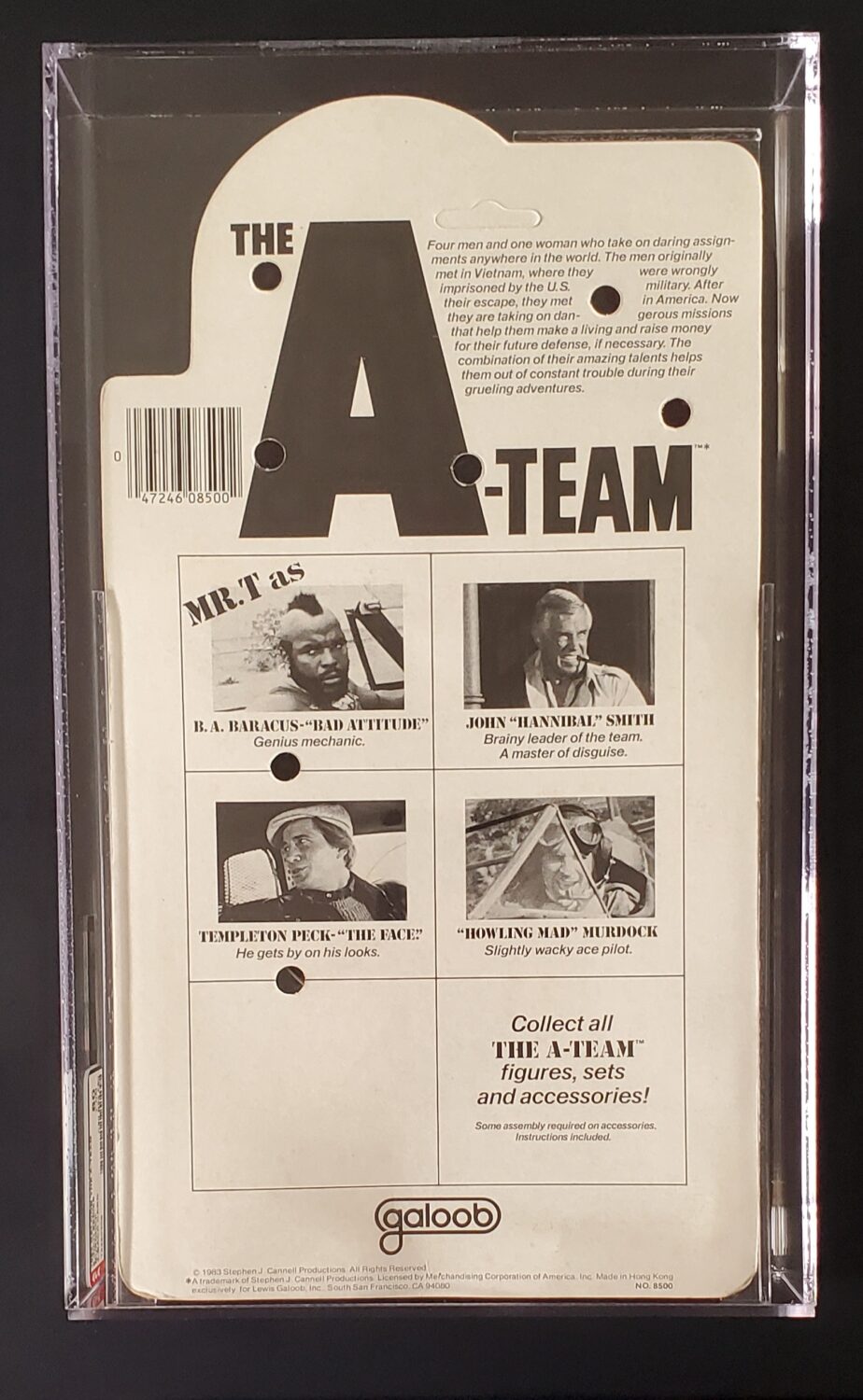 MOC Galoob AFA-Graded 80 Y-NM The A-Team "Howling Mad" Murdock Action Figure 2 MOC Galoob AFA-Graded 80 Y-NM The A-Team "Howling Mad" Murdock Action Figure 2