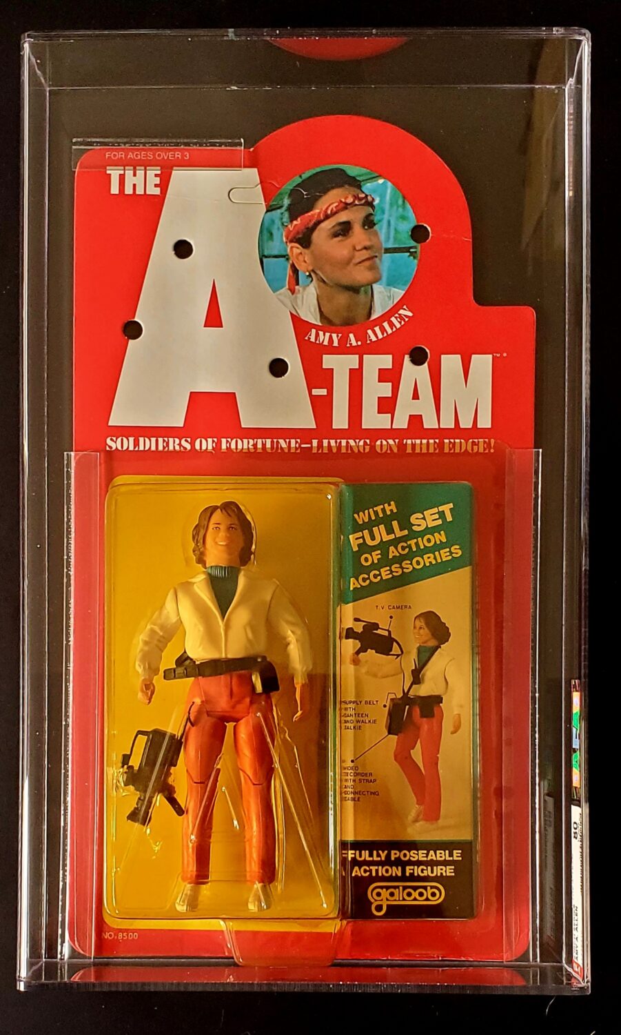 MOC Galoob AFA-Graded 80 Y-NM The A-Team Amy A. Allen "Triple A" Action Figure 1