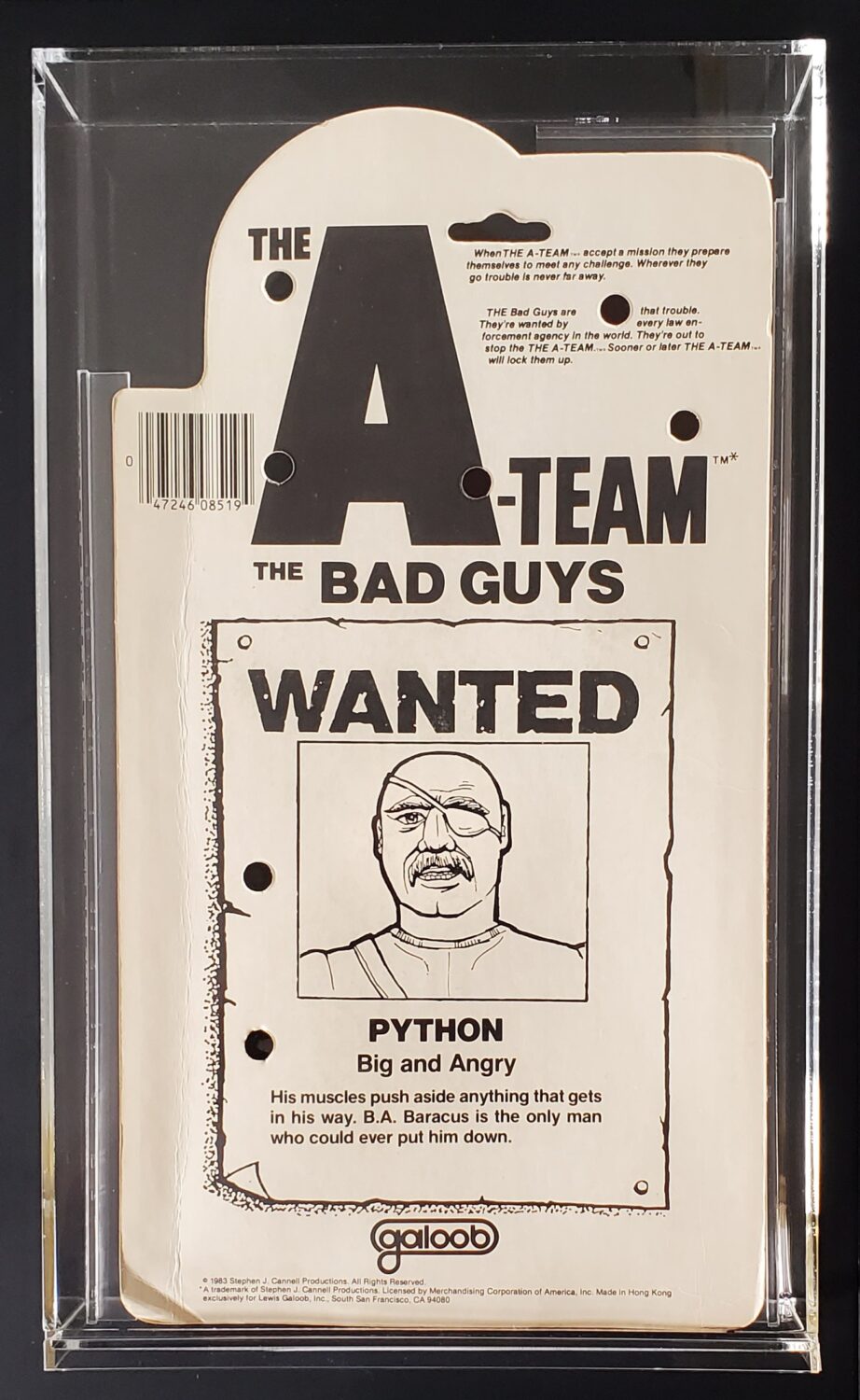 MOC Galoob The A-Team Python Action Figure 2 MOC Galoob The A-Team Python Action Figure 2