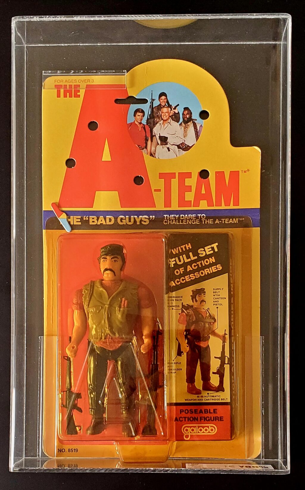 MOC Galoob UKG-Graded Y-80 The A-Team Cobra Action Figure 1
