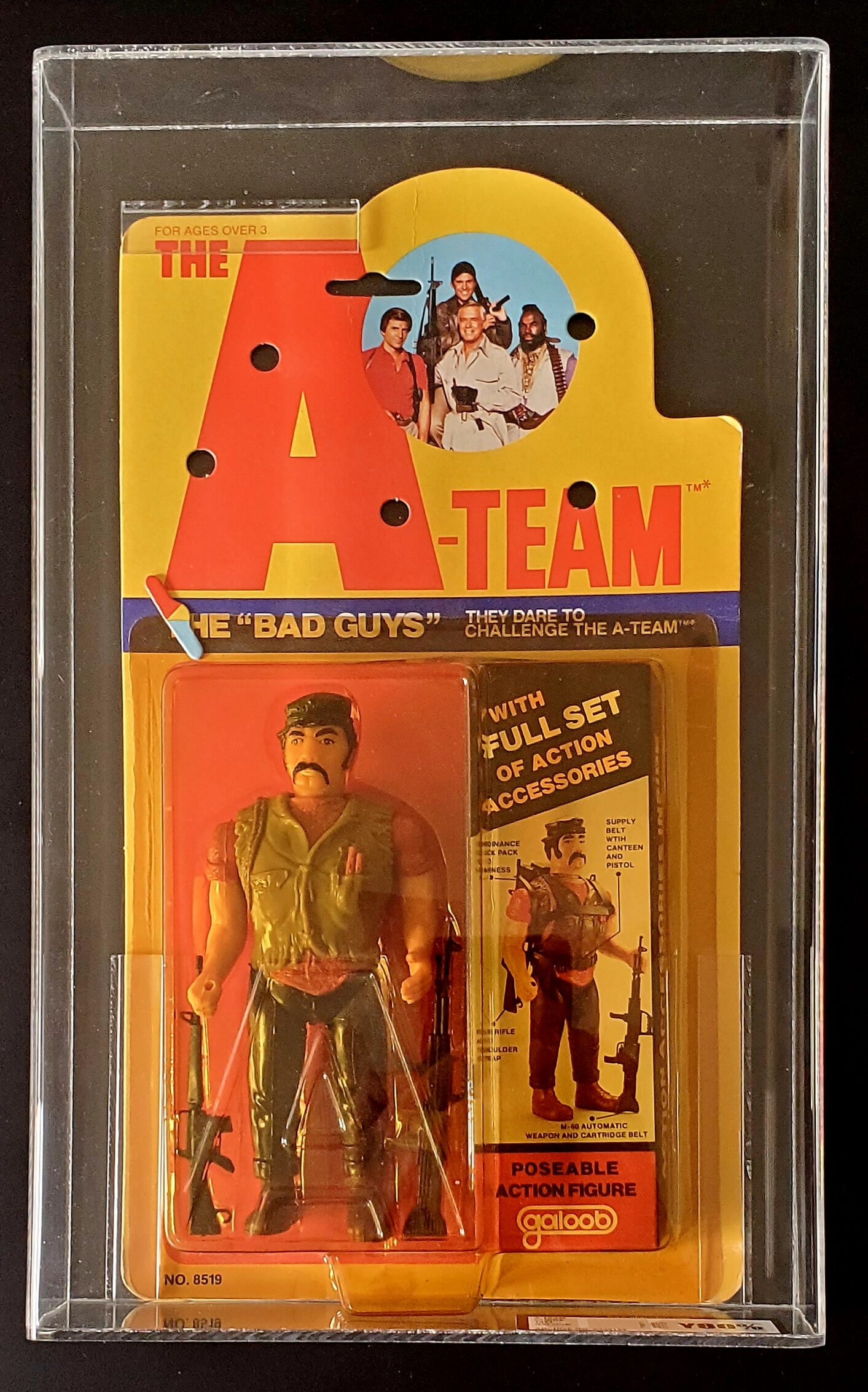 MOC Galoob UKG-Graded Y-80 The A-Team Cobra Action Figure 1