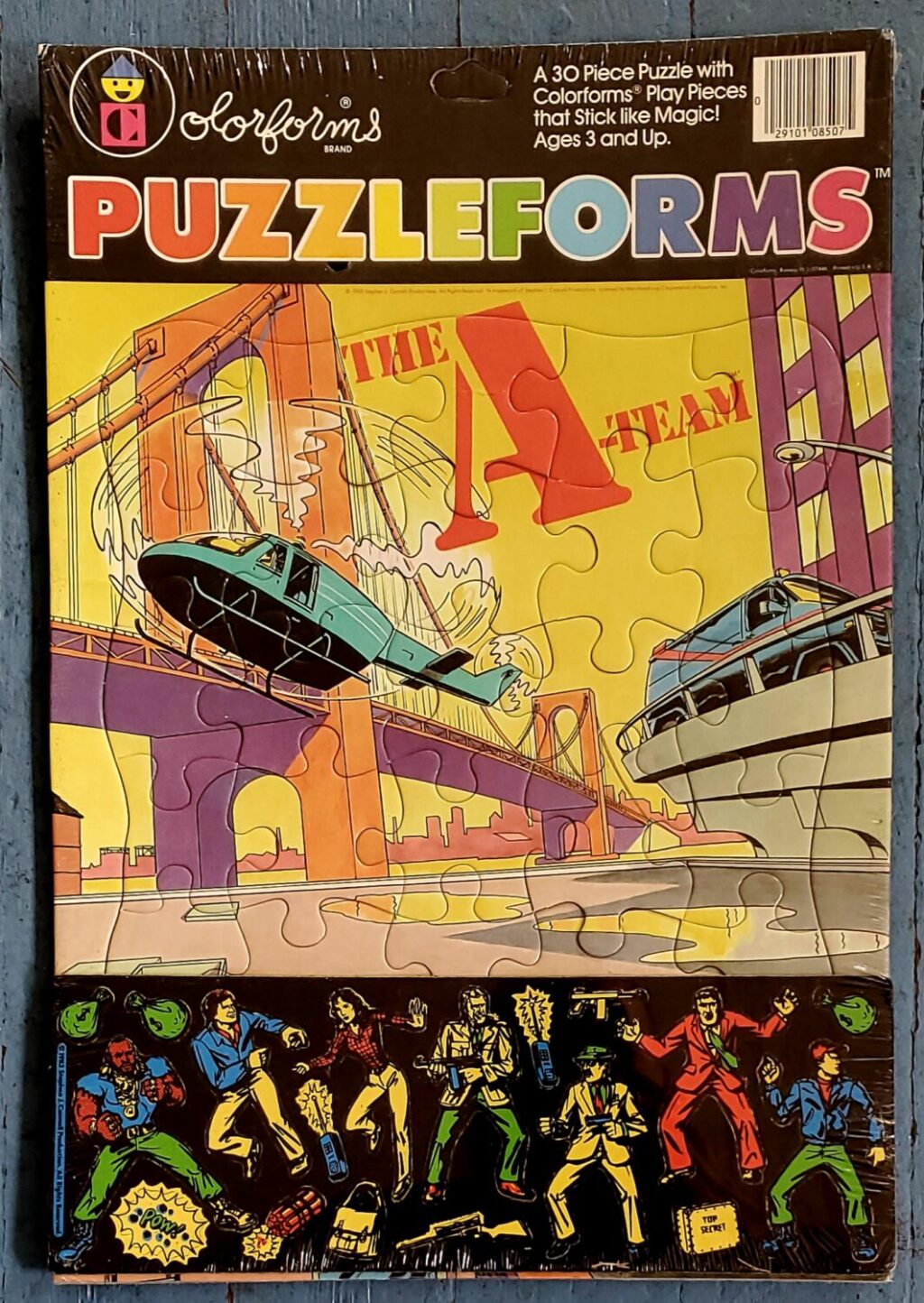 MIP Colorforms The A-Team Puzzleforms Playset 1
