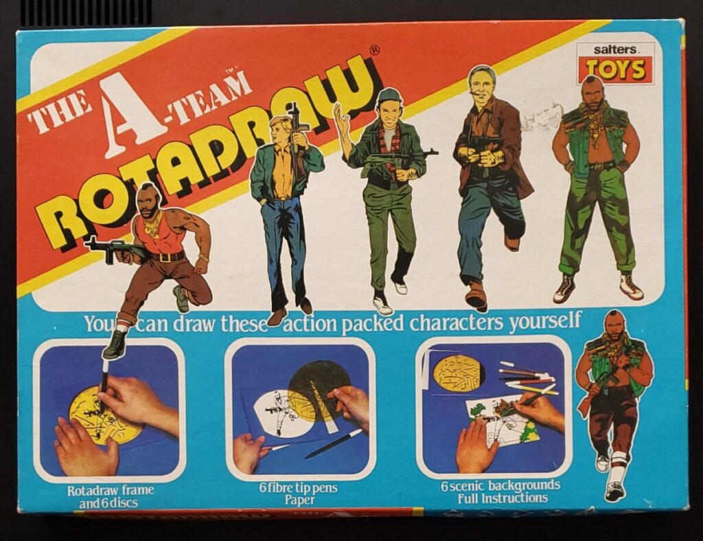 MIB Salters Toys The A-Team Rotodraw Art Set 1