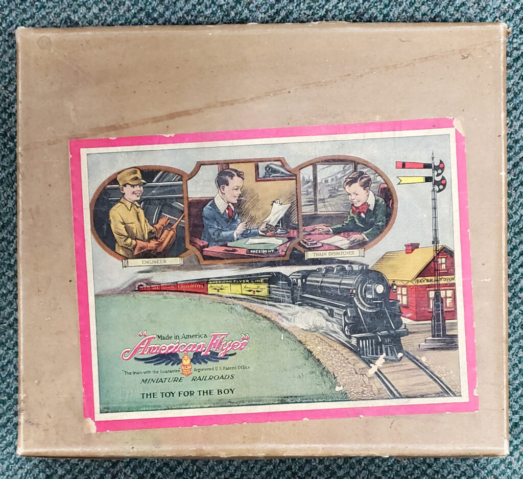 1921 American Flyer Miniature Railroads Tin Litho Wind-Up Train in Box 1