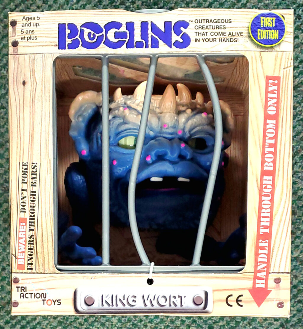 MIB Tri Action Toys First Edition King Wort Boglins Puppet: Mint in Box 1