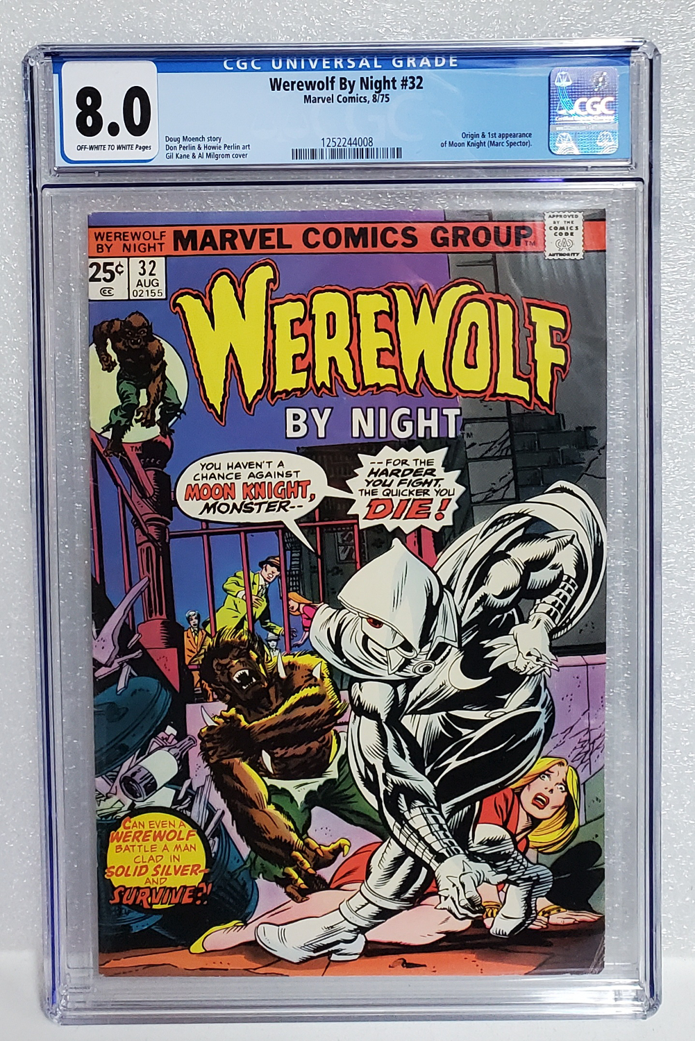 Werewolf By Night #32 CGC-Graded 8.0: 1st Appearance of Moon Knight 1