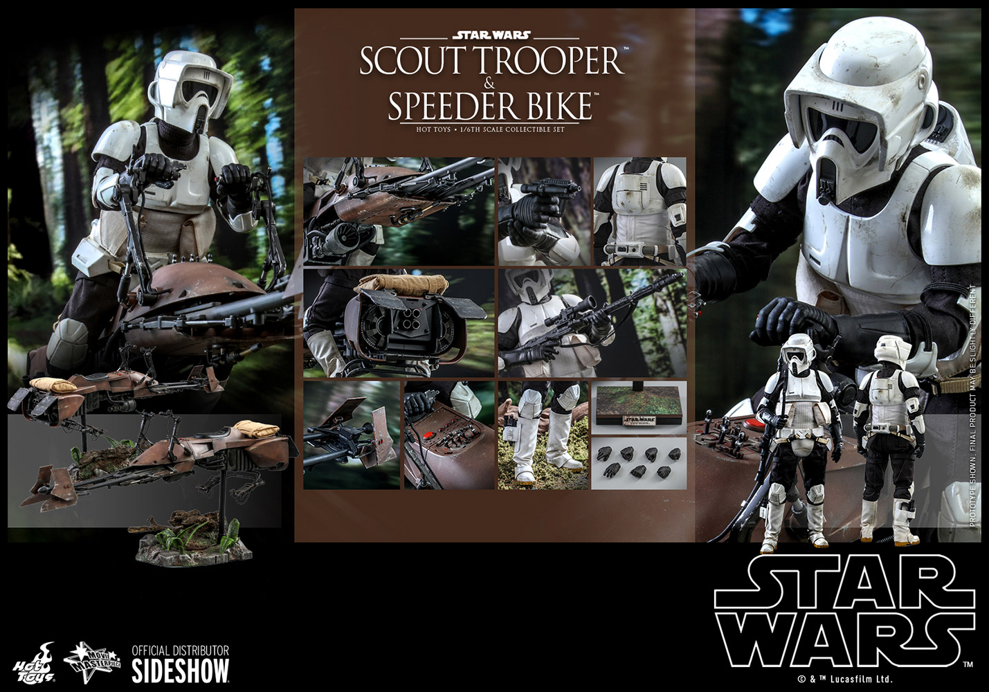 hot-toys-star-wars-return-of-the-jedi-scout-trooper-speeder-bike-3 Hot Toys Star Wars Return of the Jedi Scout Trooper & Speeder Bike 1:6 Scale Figure 3