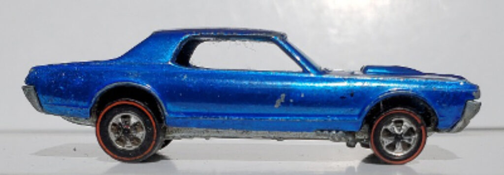 Hot Wheels Vintage Redline Blue Customs Cougar 1