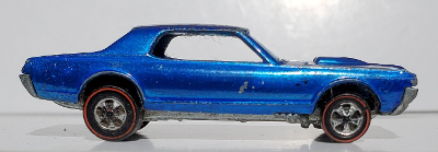 Hot Wheels Vintage Redline Blue Customs Cougar 1