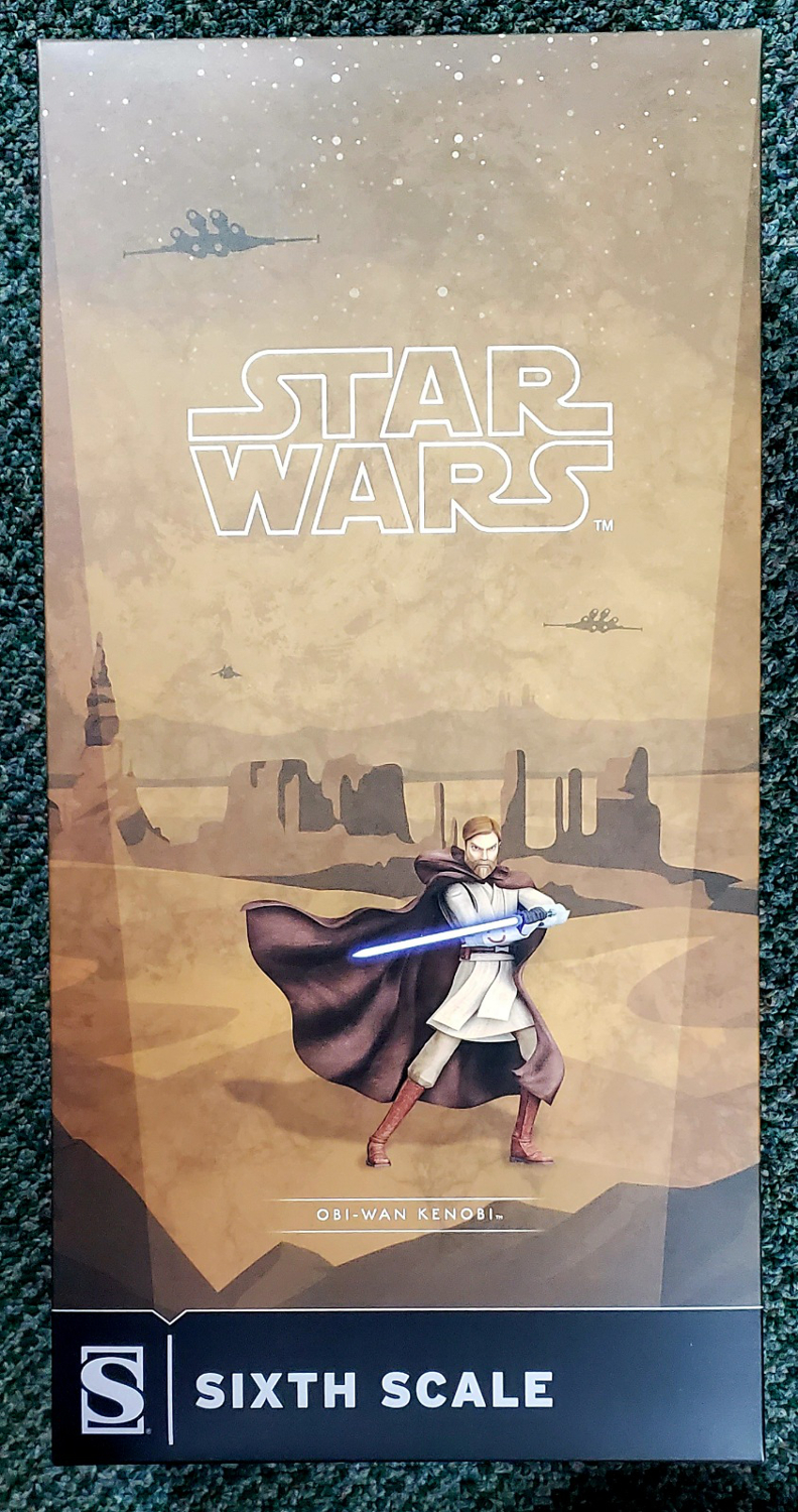 sideshow-star-wars-clone-wars-obi-wan-kenobi-figure-1 Sideshow Collectibles Star Wars: The Clone Wars Obi-Wan Kenobi 1:6 Scale Figure 1
