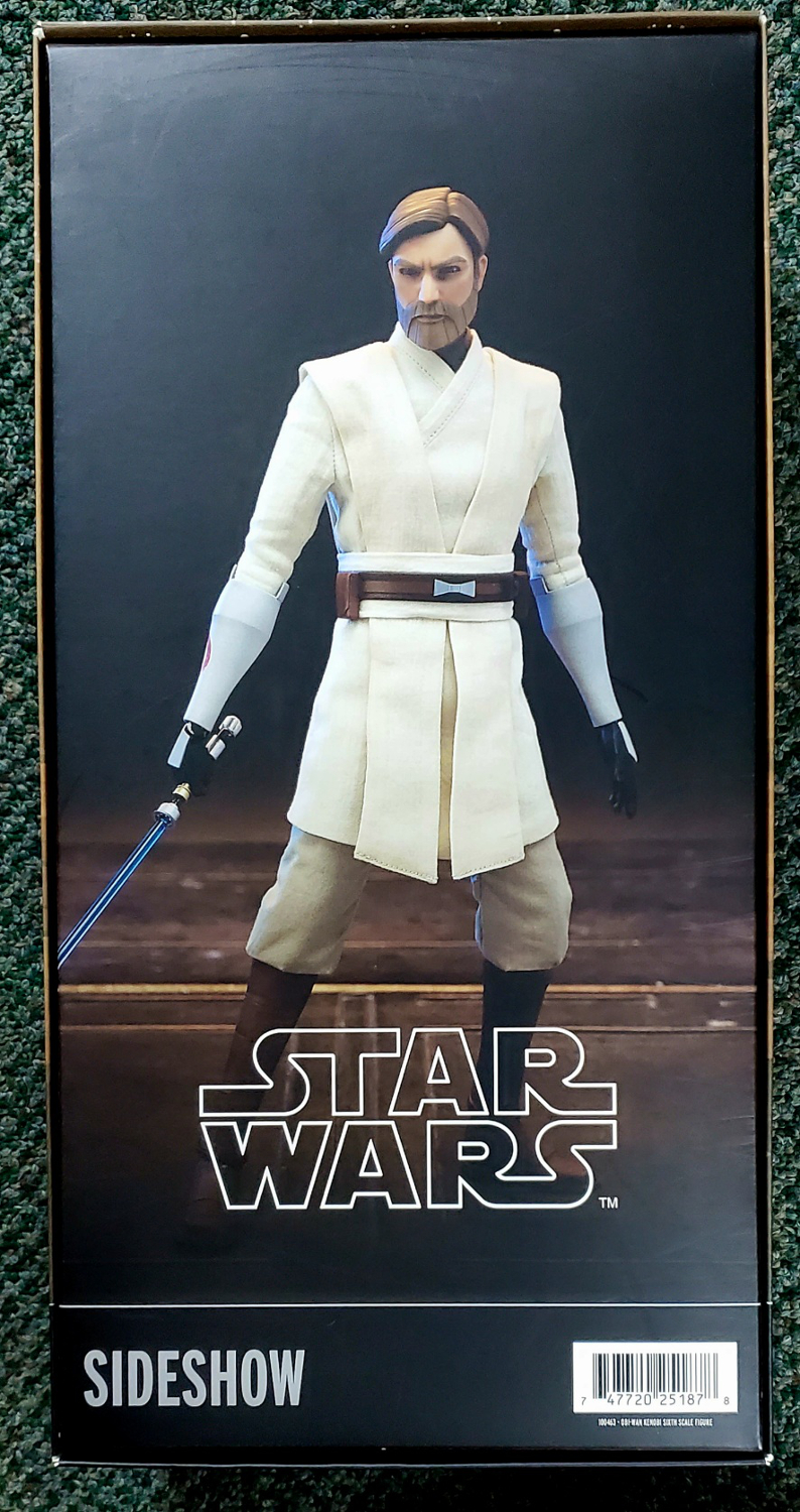 sideshow-star-wars-clone-wars-obi-wan-kenobi-figure-2 Sideshow Collectibles Star Wars: The Clone Wars Obi-Wan Kenobi 1:6 Scale Figure 2