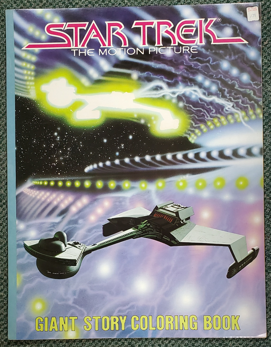 1980 NM Star Trek The Motion Picture Giant Story 32-Page Coloring Book Two 1