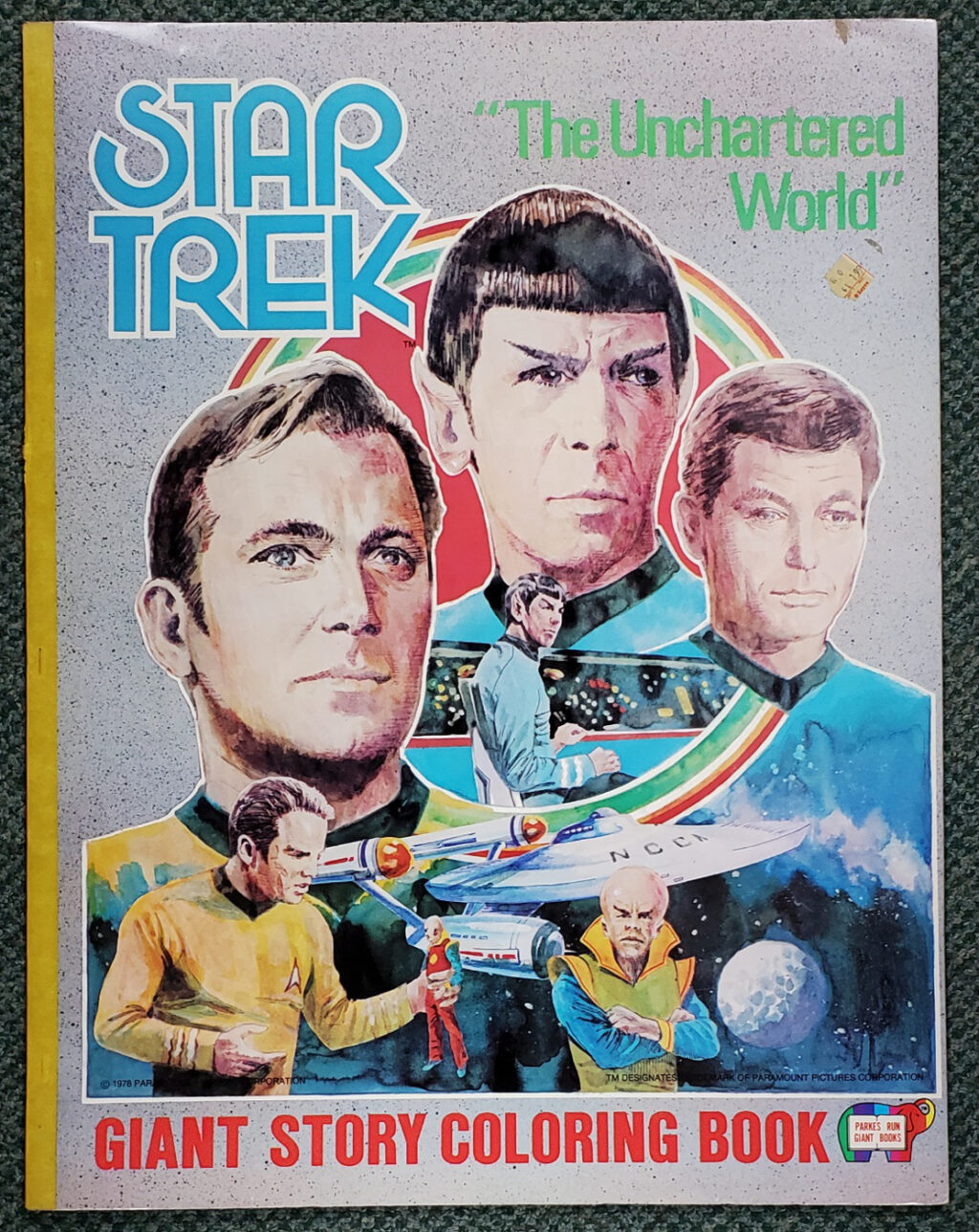 1978 NM Star Trek "The Unchartered World" 32-Page Giant Color and Learn Book 1