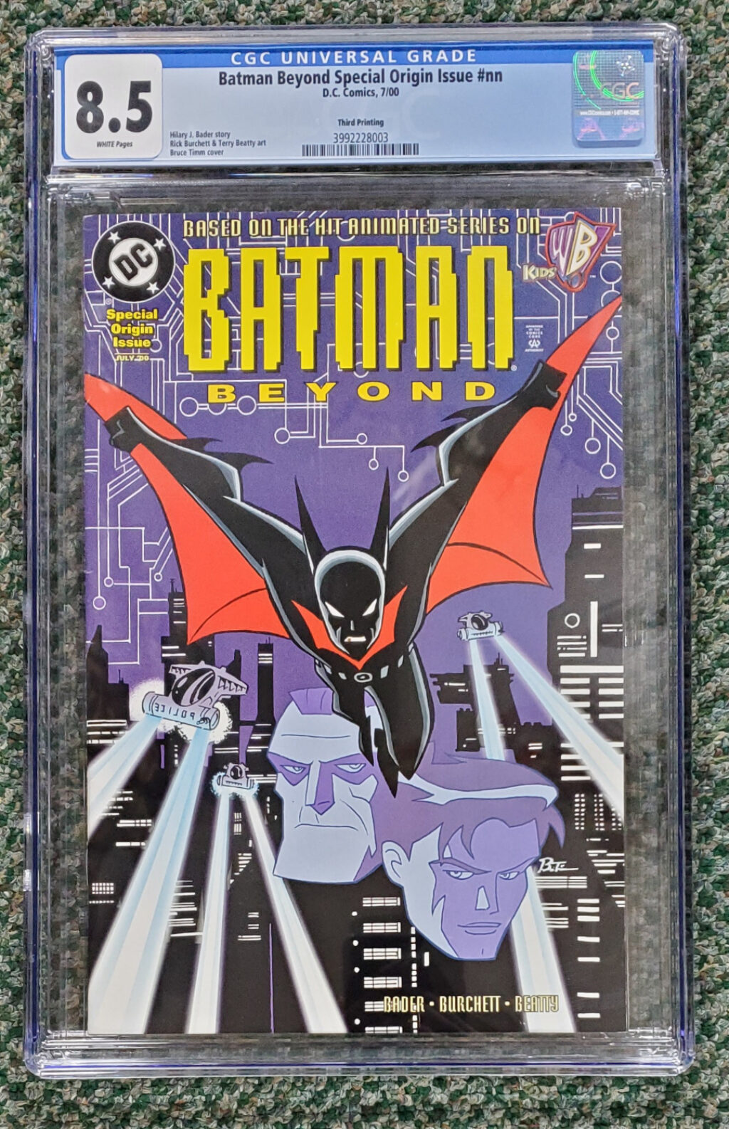 CGC-Graded 8.5 Batman Beyond Special Origin Issue: Super Rare Third Printing 1