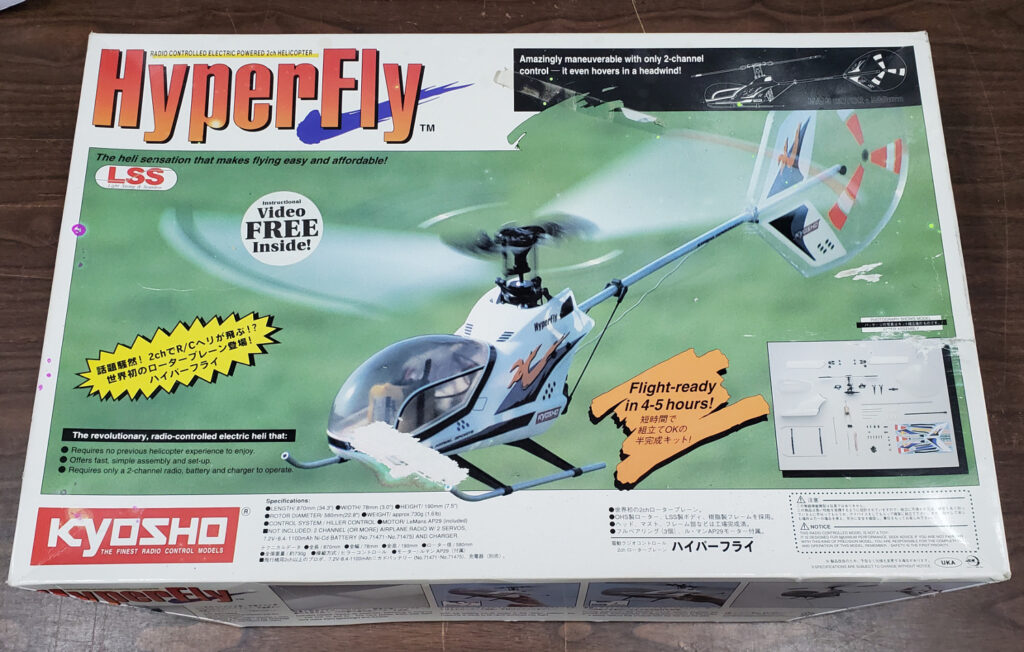 Kyosho Hyperfly Radio Controlled Electric Powered 2ch Helicopter in the Box 1
