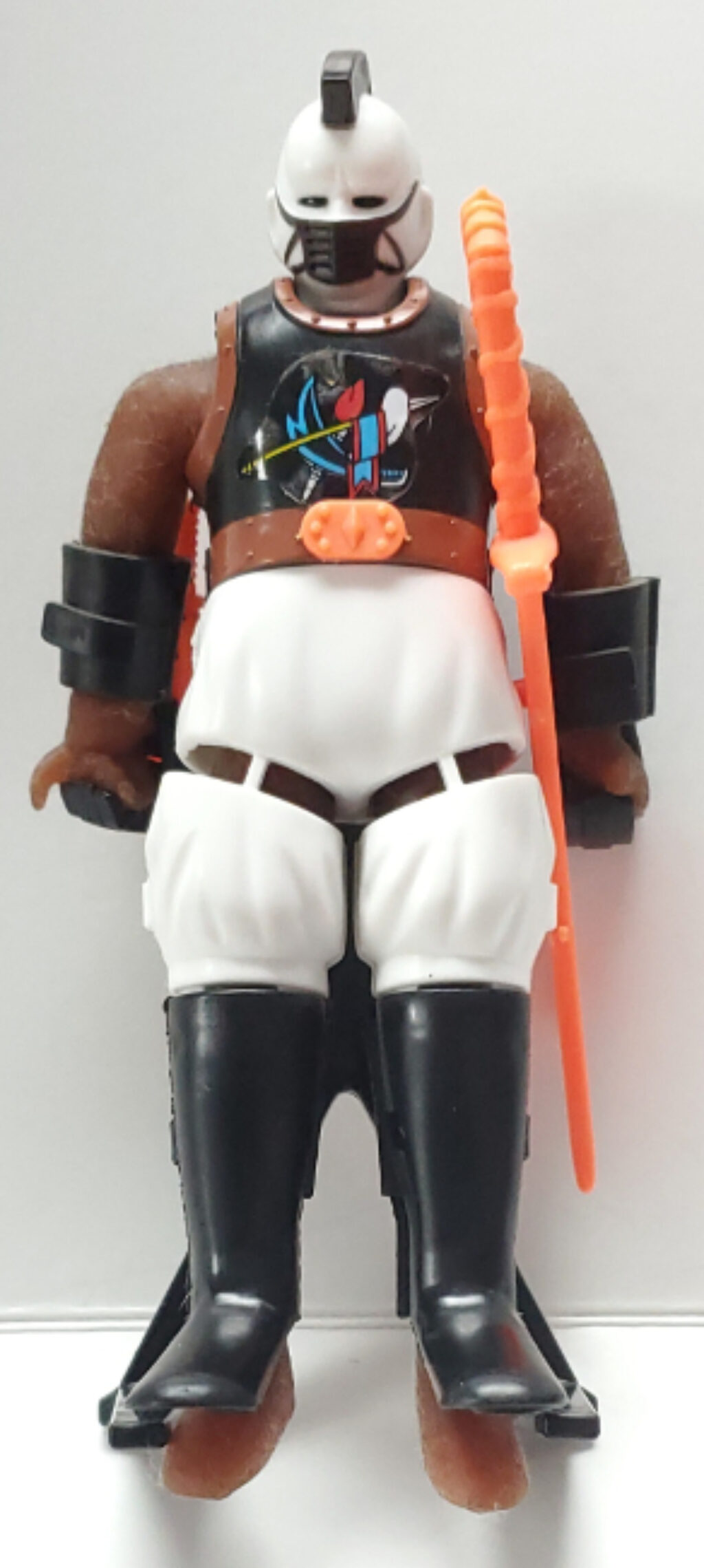 1990 Bandai Tacky Stretchoid Warriors Arnie Figure with Stand 1