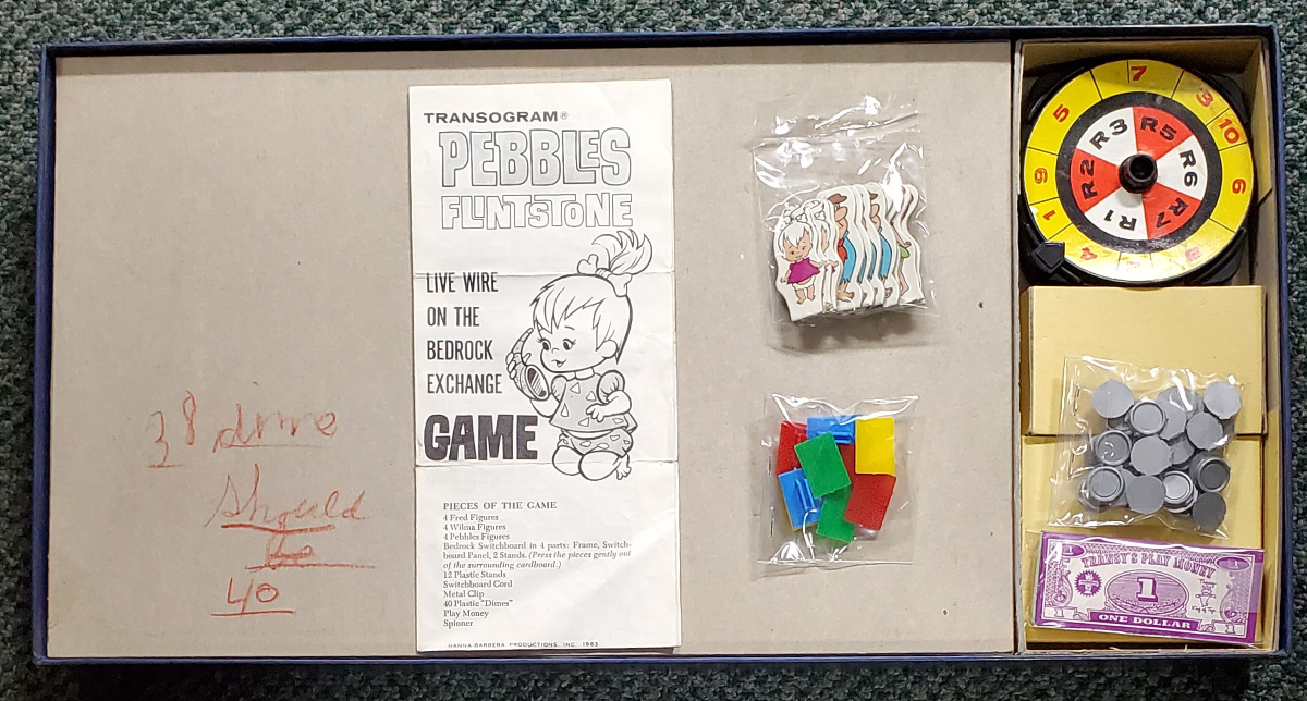 transogram-pebbles-flintstone-game-3 1962 Pebbles Flintstone Game by Transogram 3