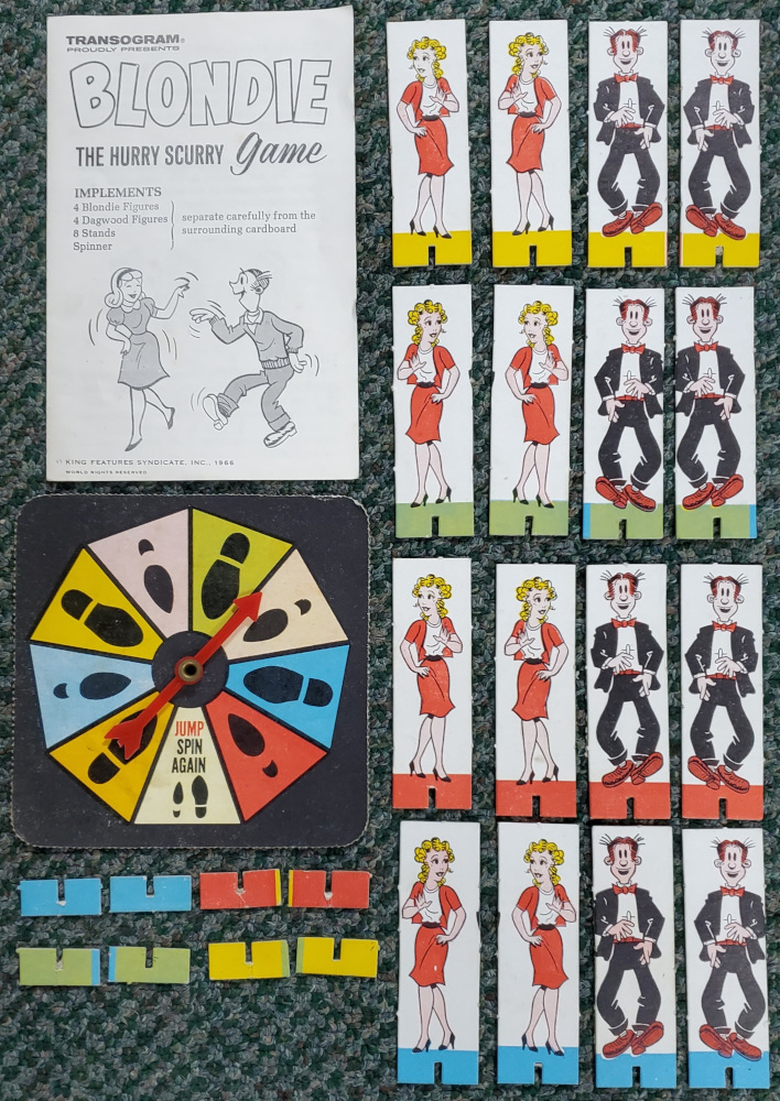 transogram-blondie-the-hurry-scurry-game-3 1966 Blondie The Hurry Scurry Game by Transogram 3