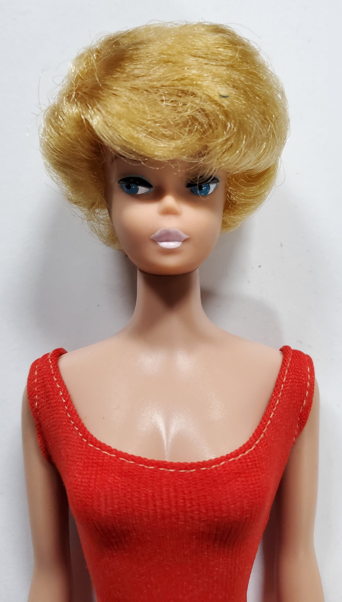 1962-850-platinum-blonde-bubblecut-barbie-5 1962 Mattel #850 Platinum Blonde Bubble Cut Barbie in the Box 5