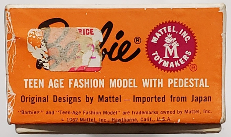 1962-850-platinum-blonde-bubblecut-barbie-9 1962 Mattel #850 Platinum Blonde Bubble Cut Barbie in the Box 9
