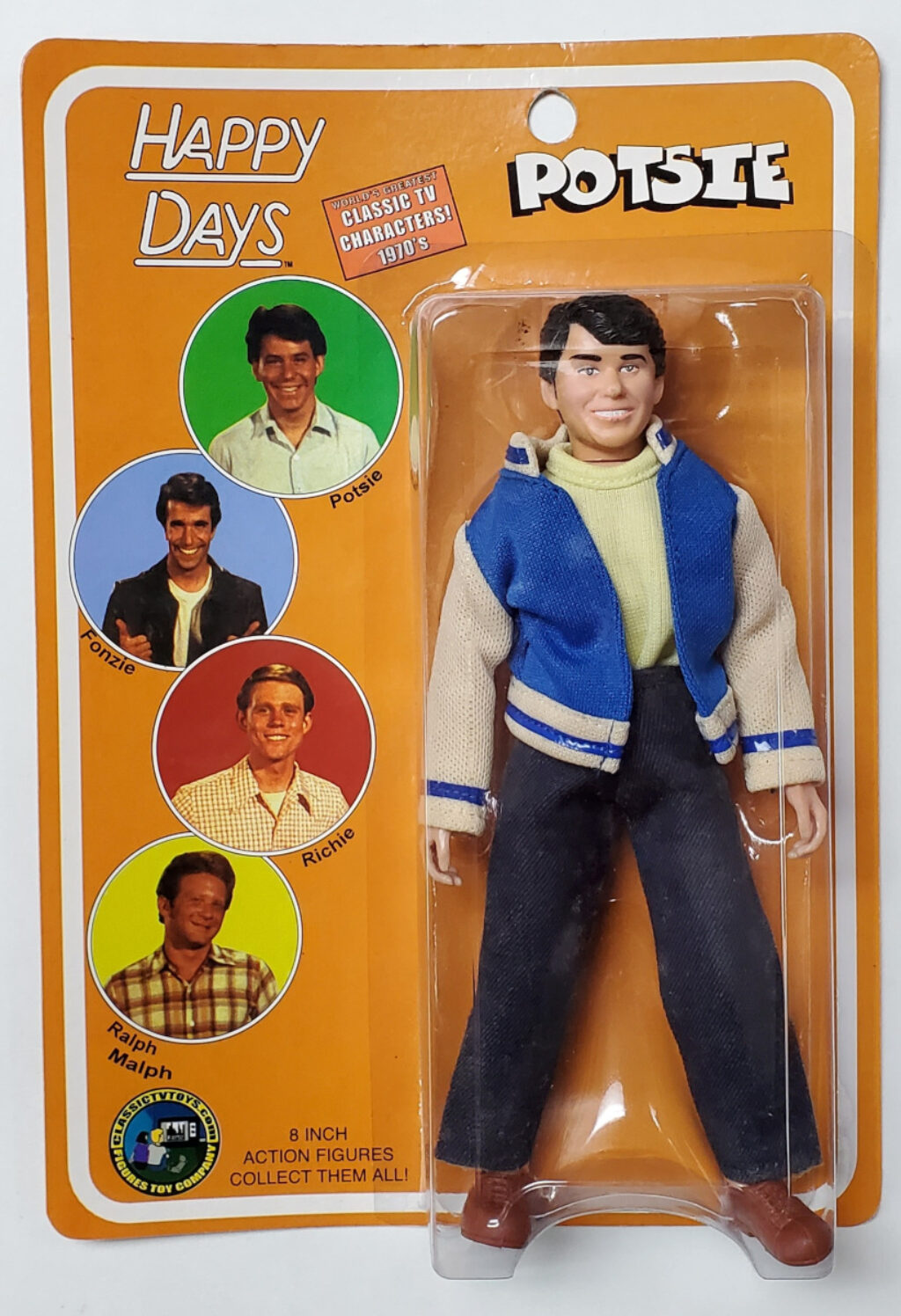 MOC Figures Toys Company Happy Days Potsie Weber Figure: Sealed 1